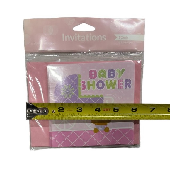 Baby shower invitations pack of 8 cards with envelopes. New in packaging! - Picture 2 of 6